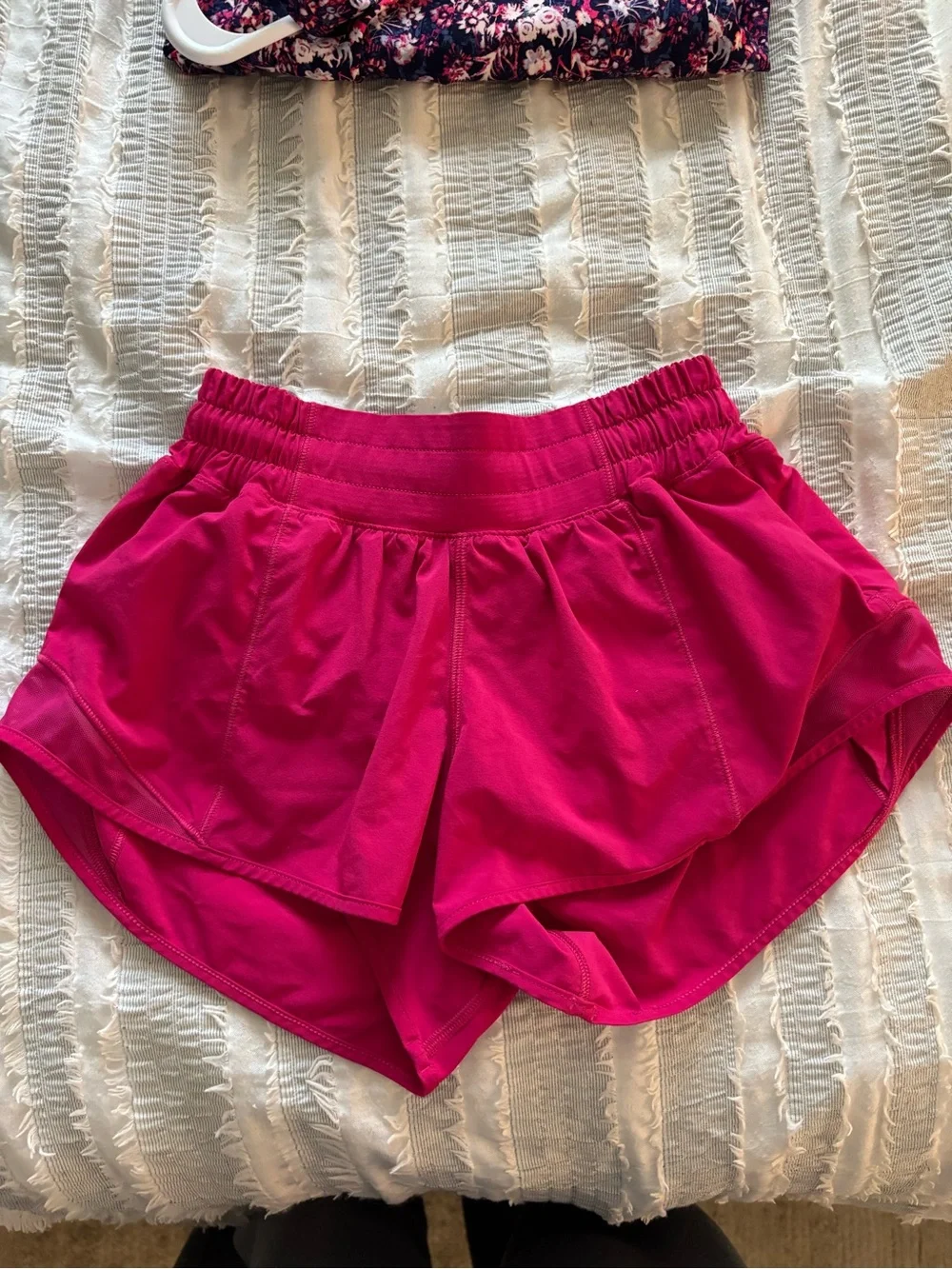 lululemon athletica Bright Pink Athletic Running Shorts